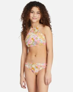 Budget 💯 Billabong 👧 Girls' Ain't She A Beaut High-Neck 👙 Bikini Set MULTI 🤩 -Girls Sales Store abgx200251 billabongw mul sd1 1