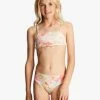 Cheapest ❤️ Billabong Girl's 4-16 Sunbeams Forever Reversible Two-Piece Swim Set MULTI ✔️ -Girls Sales Store abgx200265 billabongw mul frt1