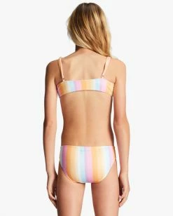 Flash Sale 🎉 Billabong Girl's 4-16 On The Bright Side Reversible Trilette Two-Piece 👙 Bikini Set MULTI 😀 -Girls Sales Store abgx200268 billabongw mul bck1 1