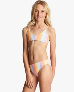 Flash Sale 🎉 Billabong Girl's 4-16 On The Bright Side Reversible Trilette Two-Piece 👙 Bikini Set MULTI 😀 -Girls Sales Store abgx200268 billabongw mul sd1 1