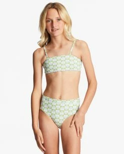 Best Sale 😀 Billabong Girl's 4-16 Daze All Day Strappy Tank Two-Piece Swim Set MOSS MEADOW 😀 -Girls Sales Store abgx200271 billabongw gkv0 frt1 1