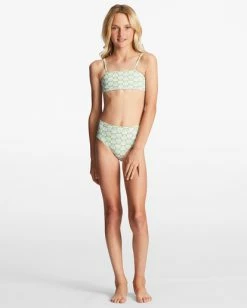 Best Sale 😀 Billabong Girl's 4-16 Daze All Day Strappy Tank Two-Piece Swim Set MOSS MEADOW 😀 -Girls Sales Store abgx200271 billabongw gkv0 frt9 1