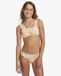 Best Pirce ✔️ Billabong Girl's 4-16 Spring Daydream Tank Two-Piece Swim Set GOLDEN PEACH 👍