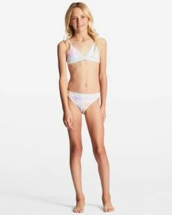 Budget ✨ Billabong Girl's 4-16 Time For Tie Dye Triangle Two-Piece 👙 Bikini Set MULTI 🌟 -Girls Sales Store abgx200276 billabongw mul frt9 1