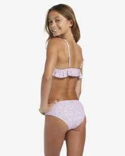 Deals ✨ Billabong Girl's 4-16 Flowerside Triangle Two-Piece Swim Set LILAC DREAM 🔔 -Girls Sales Store abgx200278 billabongw pgr0 bck1 1