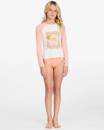 Wholesale ⭐ Billabong 👧 Girls' Fallin For Her Long Sleeve Rashguard 👙 Bikini Set MULTI ⌛