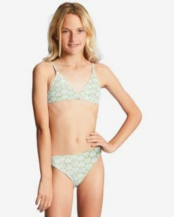 New 🛒 Billabong Girl's 4-16 Daze All Day Triangle Two-Piece 👙 Bikini Set MOSS MEADOW 💯 -Girls Sales Store abgx200308 billabongw gkv0 frt1 1