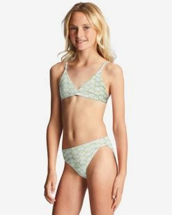 New 🛒 Billabong Girl's 4-16 Daze All Day Triangle Two-Piece 👙 Bikini Set MOSS MEADOW 💯 -Girls Sales Store abgx200308 billabongw gkv0 sd1 1