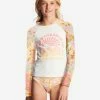 Top 10 😉 Billabong Girl's 4-16 Spring Daydream Long Sleeve Rashguard Two-Piece Swim Set GOLDEN PEACH ✨ -Girls Sales Store abgx200309 billabongw ygf0 frt1