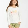 Cheapest 🥰 Billabong 👧 Girls' Follow Your Heart Long Sleeve T-Shirt SALT CRYSTAL 🌟 -Girls Sales Store abgzt00236 billabongw scs frt1