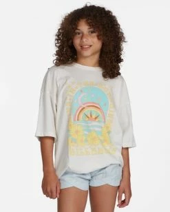 Wholesale 🔥 Billabong 👧 Girls' In The Sunshine Boyfriend T-Shirt SALT CRYSTAL 🌟 -Girls Sales Store abgzt00258 billabongw scs frt1 1