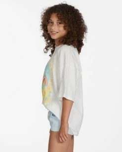 Wholesale 🔥 Billabong 👧 Girls' In The Sunshine Boyfriend T-Shirt SALT CRYSTAL 🌟 -Girls Sales Store abgzt00258 billabongw scs sd1 1