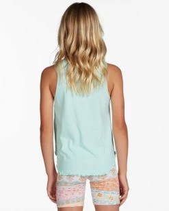 Best Sale 💯 Billabong 👧 Girls' Nice And Cool Tank Top MINT CHIP ⭐ -Girls Sales Store abgzt00266 billabongw gdc0 bck1 1