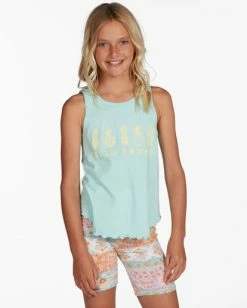 Best Sale 💯 Billabong 👧 Girls' Nice And Cool Tank Top MINT CHIP ⭐ -Girls Sales Store abgzt00266 billabongw gdc0 frt1 1