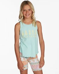 Best Sale 💯 Billabong 👧 Girls' Nice And Cool Tank Top MINT CHIP ⭐