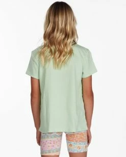 Best Pirce 🔔 Billabong 👧 Girls' Day By Day Boyfriend T-Shirt HONEY DEW 👏 -Girls Sales Store abgzt00273 billabongw gbq0 bck1 1