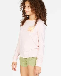 Budget 🔥 Billabong 👧 Girls' Good Things Are Coming Long Sleeve T-Shirt PRETTY IN PINK 😉 -Girls Sales Store abgzt00291 billabongw mdl0 sd1 1