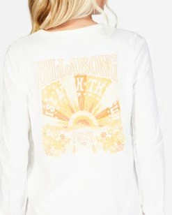 Cheap 😍 Billabong 👧 Girls' Rise Up Long Sleeve T-Shirt SALT CRYSTAL 🌟 -Girls Sales Store abgzt00293 billabongw scs dtl1 1