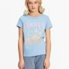 Deals 👍 Billabong 👧 Girls' Wave For Days Graphic Boyfriend T-Shirt LIGHT INDIGO 👍 -Girls Sales Store abgzt00337 billabongw bjd0 frt1