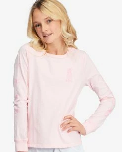Coupon 😀 Billabong 👧 Girls' Sweet And Tart Long Sleeve Graphic Boyfriend T-Shirt BLOSSOM 🥰 -Girls Sales Store abgzt00339 billabongw mdm0 dtl1 1