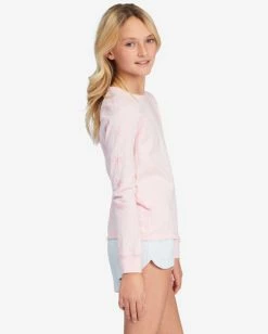 Coupon 😀 Billabong 👧 Girls' Sweet And Tart Long Sleeve Graphic Boyfriend T-Shirt BLOSSOM 🥰 -Girls Sales Store abgzt00339 billabongw mdm0 sd2 1