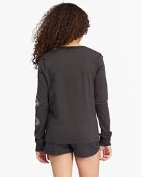 Buy β¨ Billabong π§ Girls' Peace Be The Journey Long Sleeve Graphic Boyfriend T-Shirt OFF BLACK β¨ 5 Buy β¨ Billabong π§ Girls' Peace Be The Journey Long Sleeve Graphic Boyfriend T-Shirt OFF BLACK β¨ - Image 3