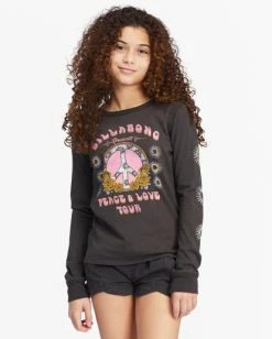 Buy β¨ Billabong π§ Girls' Peace Be The Journey Long Sleeve Graphic Boyfriend T-Shirt OFF BLACK β¨ 14 Buy β¨ Billabong π§ Girls' Peace Be The Journey Long Sleeve Graphic Boyfriend T-Shirt OFF BLACK β¨ -Girls Sales Store abgzt00341 billabongw ofb frt1 1