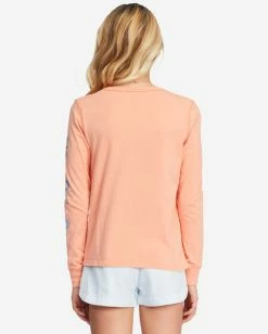 Wholesale 🔔 Billabong 👧 Girls' Love Is All Long Sleeve Graphic Boyfriend T-Shirt CANYON SUNSET 👍 -Girls Sales Store abgzt00342 billabongw nhy0 bck1 1