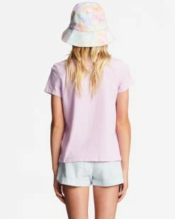 Best Sale 😉 Billabong Girl's 4-16 So Stoked Oversized T-Shirt LIGHT LILAC 🔥 -Girls Sales Store abgzt00356 billabongw lll bck1 1