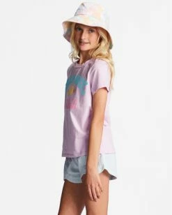 Best Sale 😉 Billabong Girl's 4-16 So Stoked Oversized T-Shirt LIGHT LILAC 🔥 -Girls Sales Store abgzt00356 billabongw lll sd1 1
