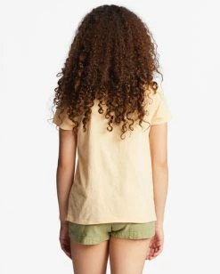Top 10 🎉 Billabong Girl's 4-16 Your Day In The Sun Oversized T-Shirt WASHED NECTAR ❤️ -Girls Sales Store abgzt00357 billabongw nek0 bck1 1