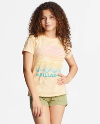 Top 10 🎉 Billabong Girl's 4-16 Your Day In The Sun Oversized T-Shirt WASHED NECTAR ❤️