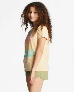Top 10 🎉 Billabong Girl's 4-16 Your Day In The Sun Oversized T-Shirt WASHED NECTAR ❤️ -Girls Sales Store abgzt00357 billabongw nek0 sd1 1