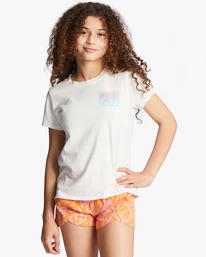 Flash Sale ❤️ Billabong Girl's 4-16 Enjoy The View Oversized T-Shirt SALT CRYSTAL 🎉
