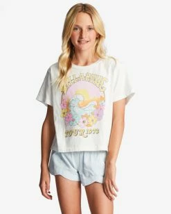 Budget 😉 Billabong Girl's 4-16 Tour 73 Boxy T-Shirt SALT CRYSTAL 🤩 -Girls Sales Store abgzt00365 billabongw scs frt1 1