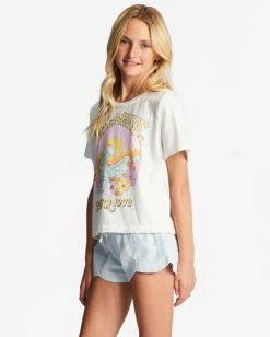 Budget 😉 Billabong Girl's 4-16 Tour 73 Boxy T-Shirt SALT CRYSTAL 🤩 -Girls Sales Store abgzt00365 billabongw scs sd1 1