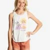 Discount 🎁 Billabong Girl's 4-16 Sun Seekers Tank Top SALT CRYSTAL ❤️ -Girls Sales Store abgzt00368 billabongw scs frt1