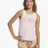 Buy 😍 Billabong Girl's 4-16 Make It Tropical Tank Top SOFT PINK 🌟 -Girls Sales Store abgzt00369 billabongw mdd0 frt1