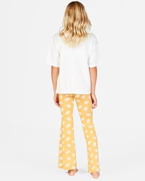 Discount π Billabong Tell Me Elastic Waist Flared Pants MARIGOLD π 5 Discount π Billabong Tell Me Elastic Waist Flared Pants MARIGOLD π - Image 3