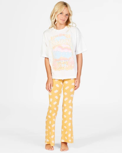 Discount π Billabong Tell Me Elastic Waist Flared Pants MARIGOLD π 7 Discount π Billabong Tell Me Elastic Waist Flared Pants MARIGOLD π - Image 5