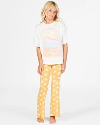 Discount ๐ Billabong Tell Me Elastic Waist Flared Pants MARIGOLD ๐