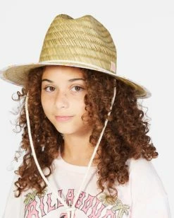 Buy 🎁 Billabong 👧 Girls' Beach Dayz Lifeguard Hat SOFT PINK 🎁 -Girls Sales Store gahwtbbe billabongl wby0 frt1 1
