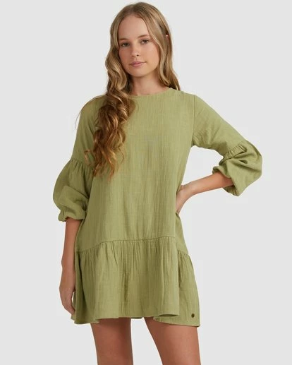 Hot Sale π Billabong π§ Girls' Mini Wishes Long Sleeve π Dress AVOCADO βοΈ 8 Hot Sale π Billabong π§ Girls' Mini Wishes Long Sleeve π Dress AVOCADO βοΈ - Image 6